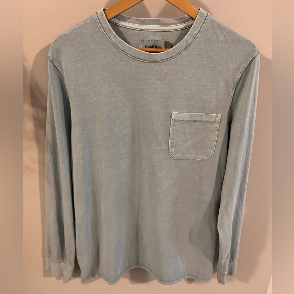 Goodfellow & Co Light Gray Crew Neck Shirt